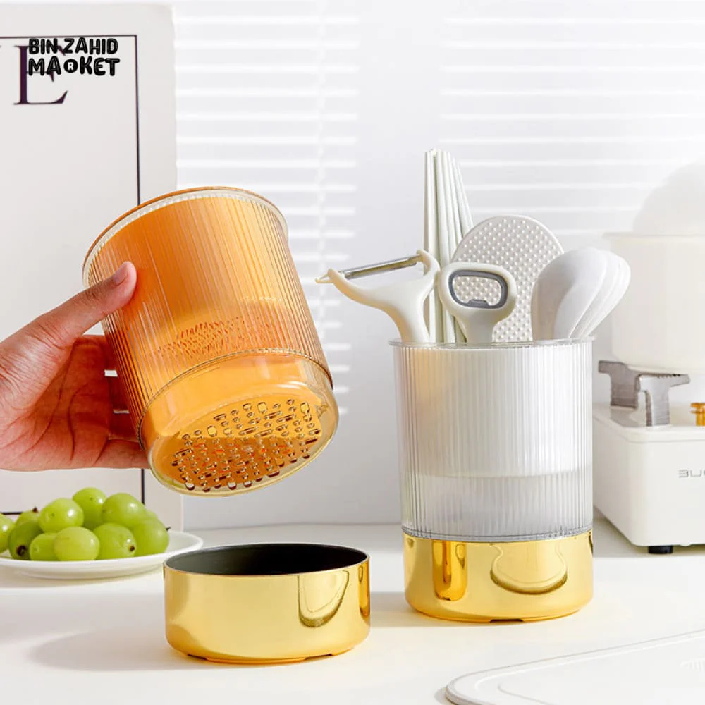 LUXORMOVE DETACHABLE CHOPSTICKS HOLDER – LUXURY MULTIFUNCTIONAL UTENSIL STORAGE WITH DRAINAGE & ANTI-MOLD DESIGN