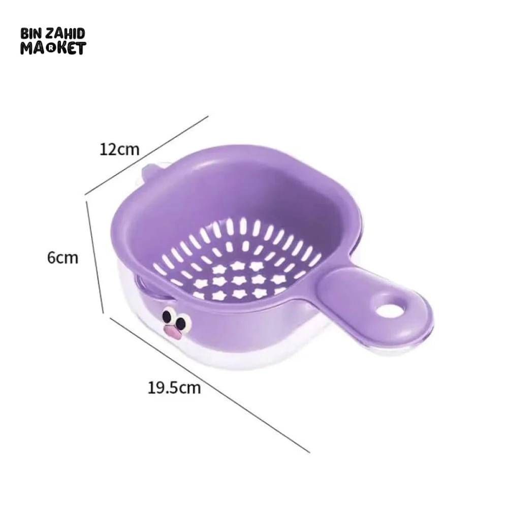 LUXORMOVE DOUBLE-LAYER VEGETABLE & FRUIT BASKET – 2-IN-1 THICKENED DRAIN FILTER WITH CUTE HANDLE FOR HOME USE - Image 13