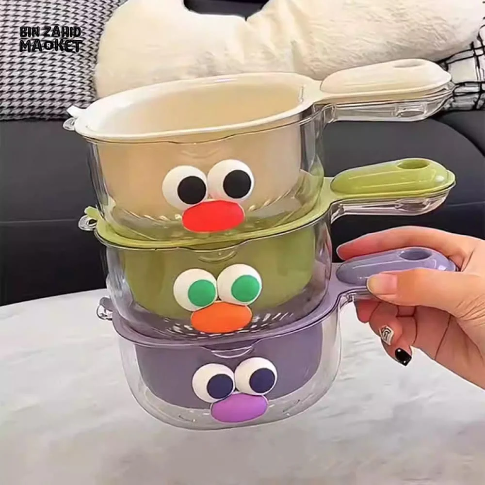 LUXORMOVE DOUBLE-LAYER VEGETABLE & FRUIT BASKET – 2-IN-1 THICKENED DRAIN FILTER WITH CUTE HANDLE FOR HOME USE - Image 7