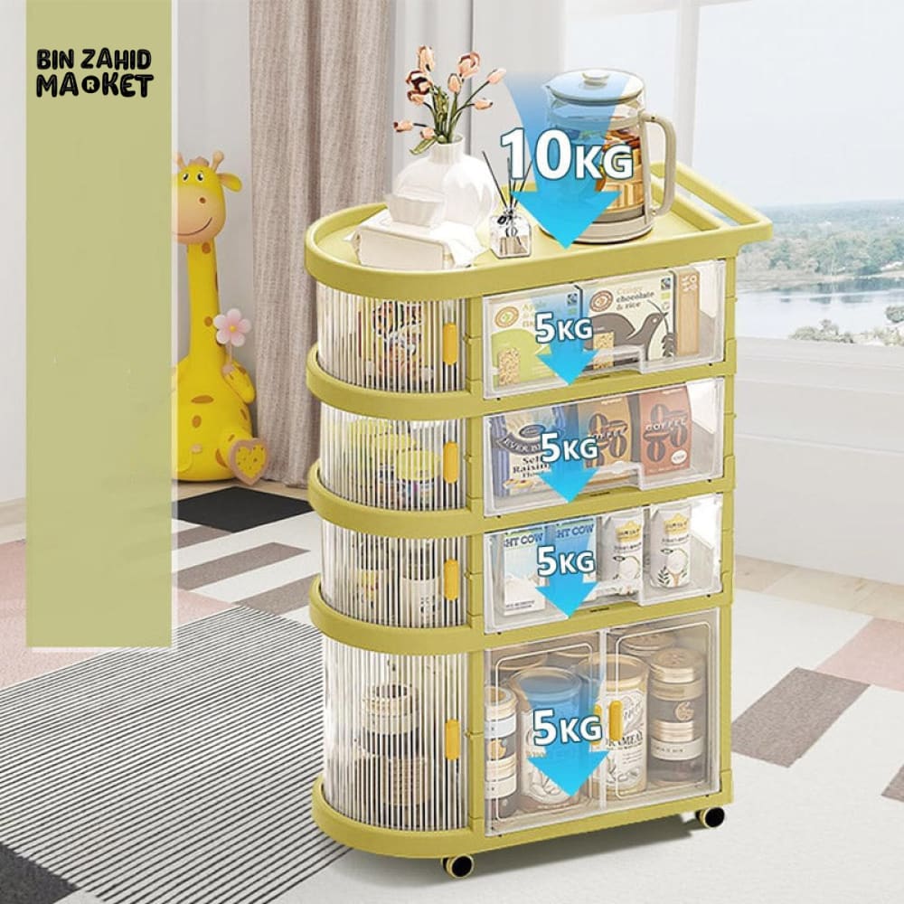 LUXORMOVE HEAVY DUTY STORAGE FREESTANDING ORGANIZING CART - 4 LAYERS - Image 3