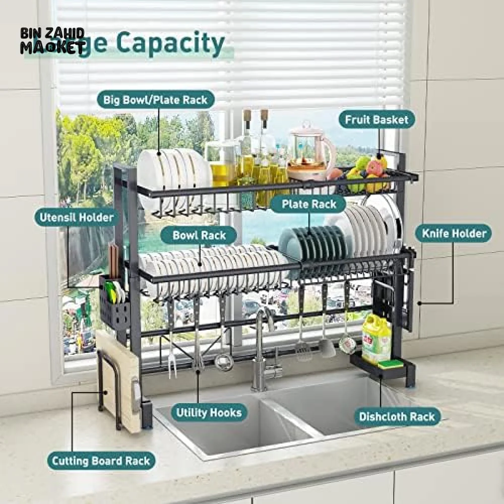 LUXORMOVE KITCHEN DISHES RACK - DUAL LAYERS - Image 4