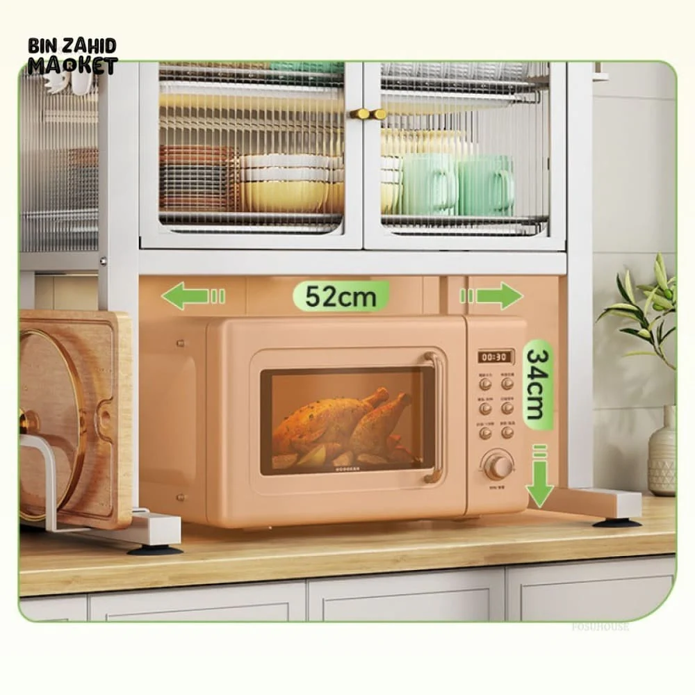 LUXORMOVE KITCHEN RACK MULTIFUNCTIONAL DISH DRAIN SHELF OVEN STORAGE ORGANIZER - WHITE - Image 6