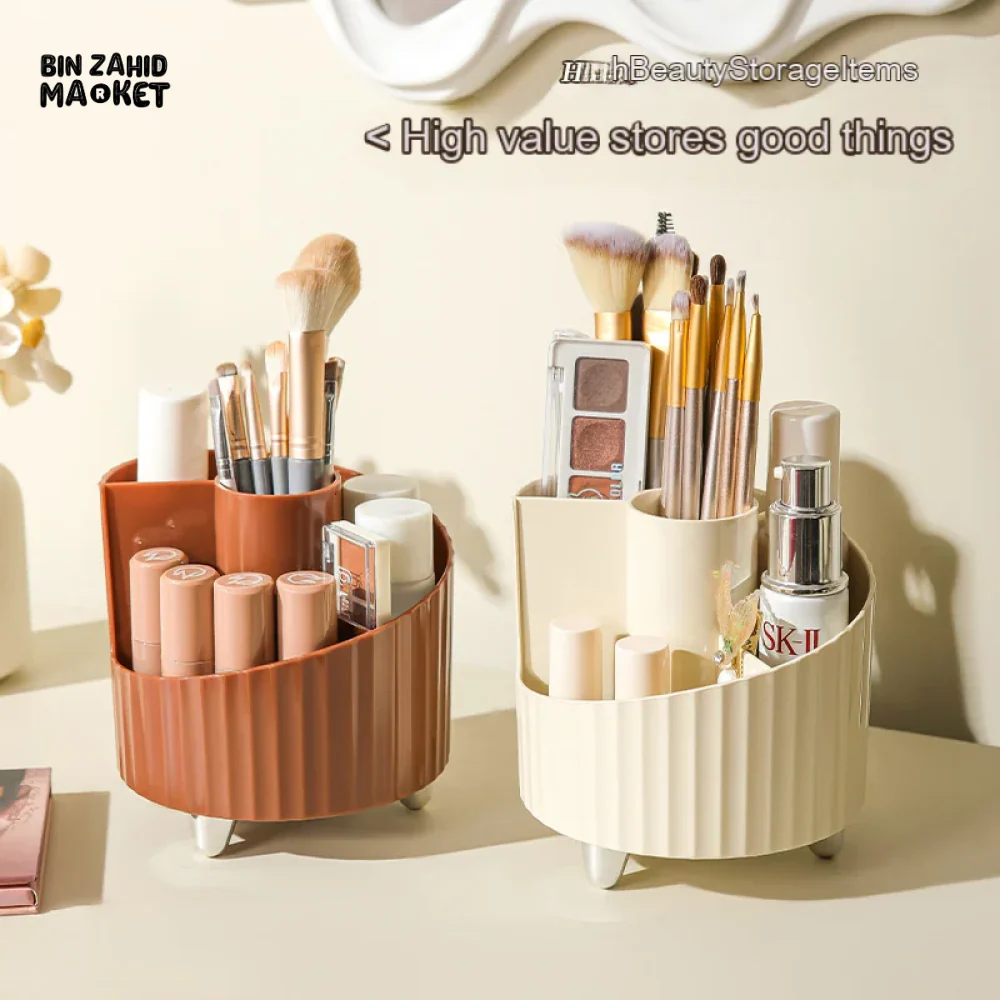 LUXORMOVE MAKEUP STORAGE – CUTE DESIGN LARGE BRUSH & LIPSTICK HOLDER FOR DESKTOP - Image 4