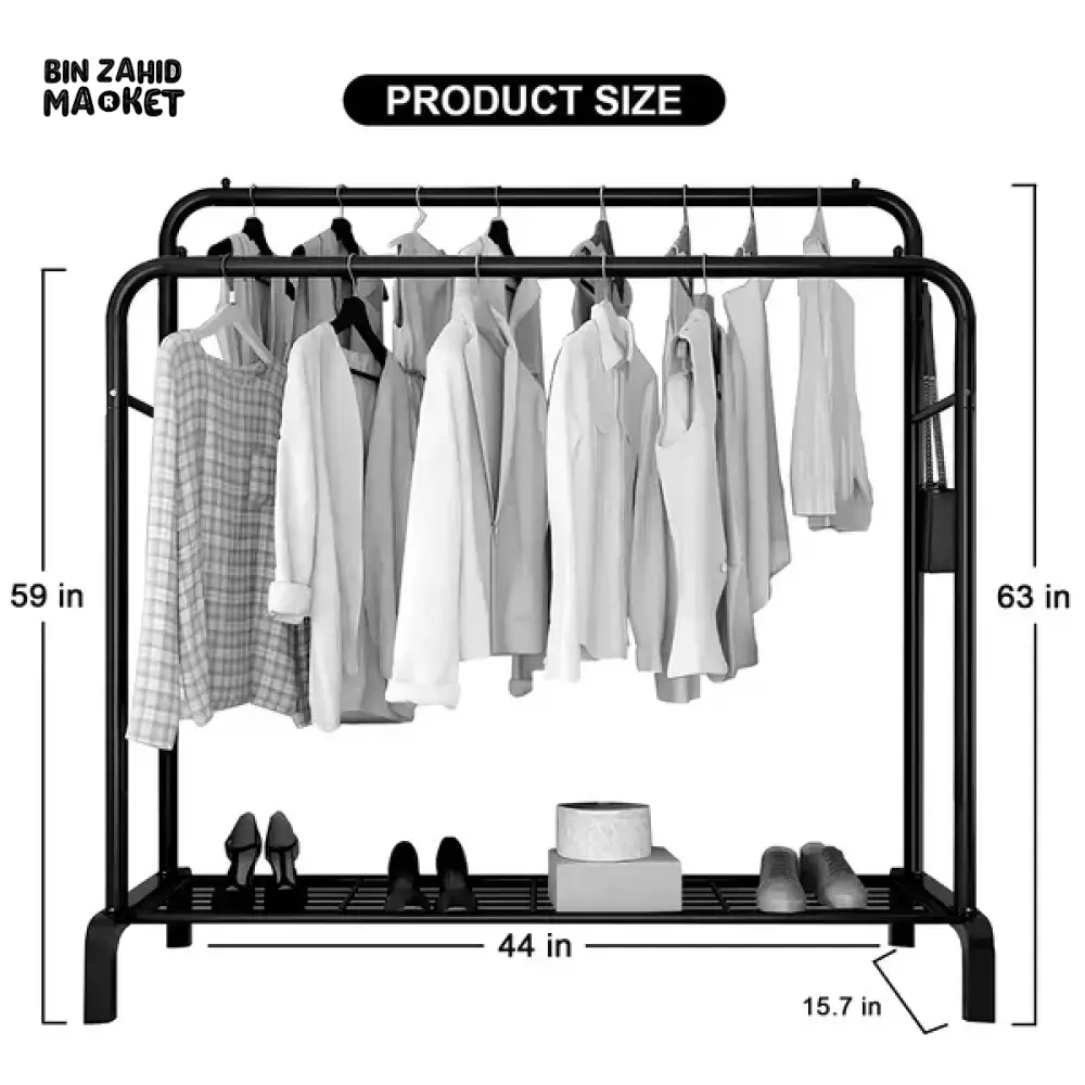 LUXORMOVE METAL CLOTH STAND - DOUBLE POLE - Image 4