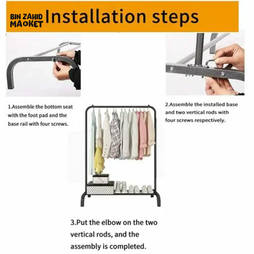 LUXORMOVE METAL CLOTH STAND - SINGLE POLE - Image 5