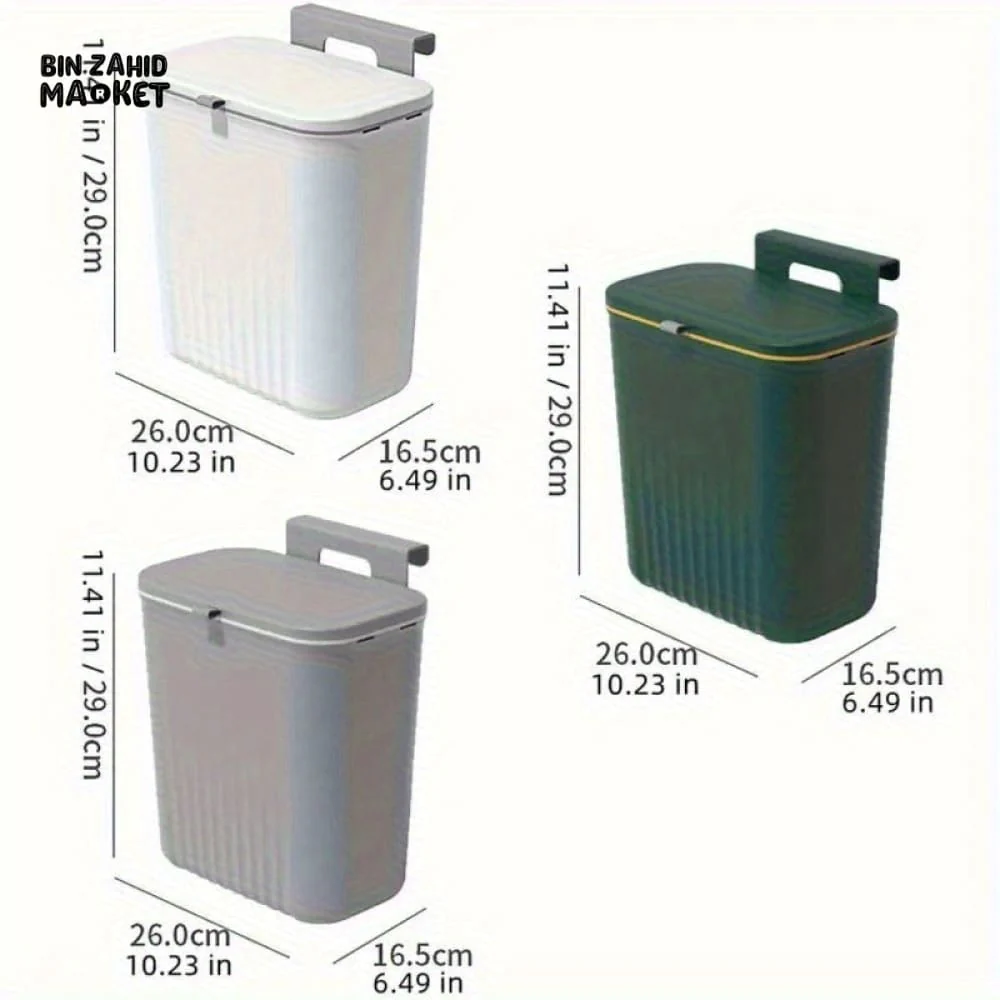LUXORMOVE MOVEABLE HANGING TRASH BIN - SLIDE LID - Image 2