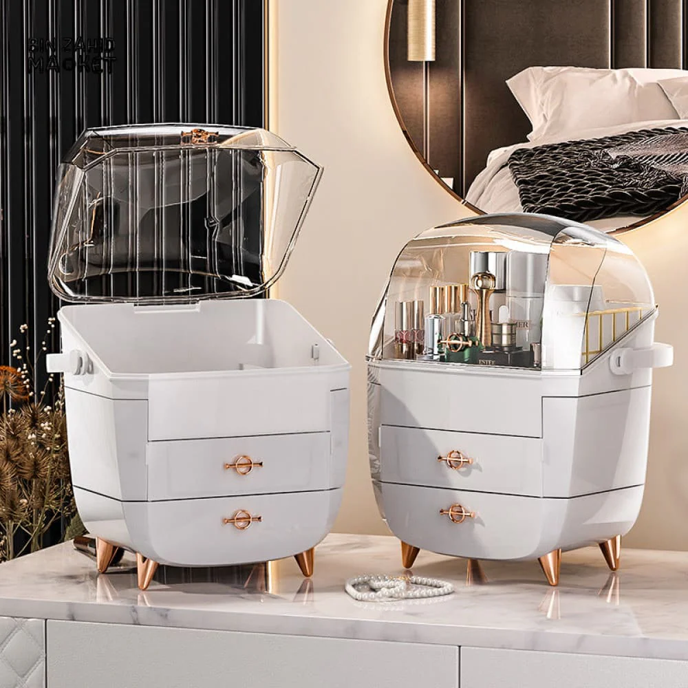 LUXORMOVE SIGNATURE DUSTPROOF COSMETIC & SKINCARE ORGANIZER WITH DRAWERS