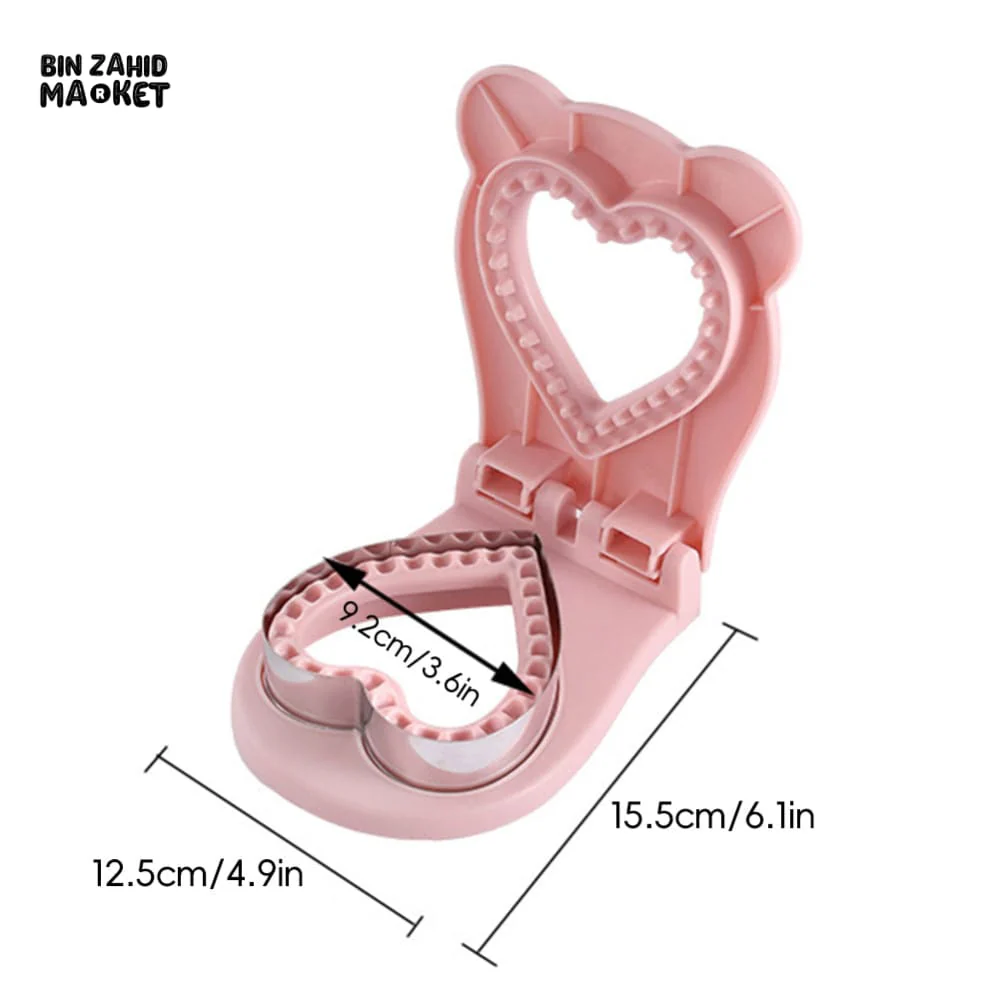 LUXURMOVE QUICK BREAD FOR SANDWICHES CUTTER TOOL - HEART - Image 6
