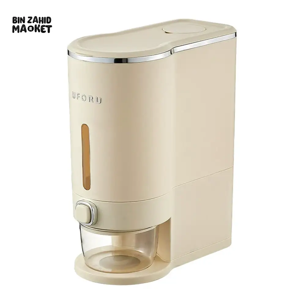 LUXURMOVE SEALED RICE BUCKET – AUTOMATIC CEREAL DISPENSER WITH LID & CUPS MOISTURE-PROOF GRAIN CONTAINER - Image 4