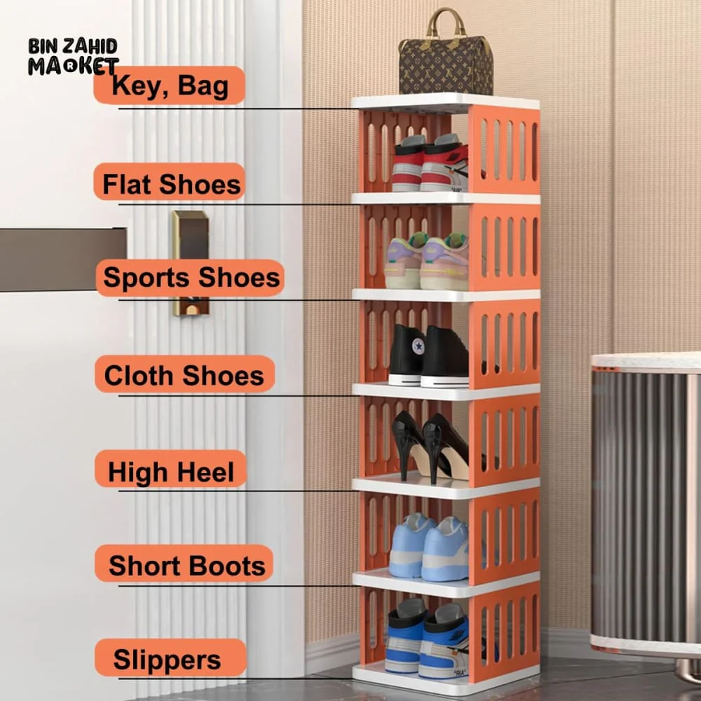 LUXURMOVE STACKABLE 5-TIER SHOE RACK STAND - Image 2