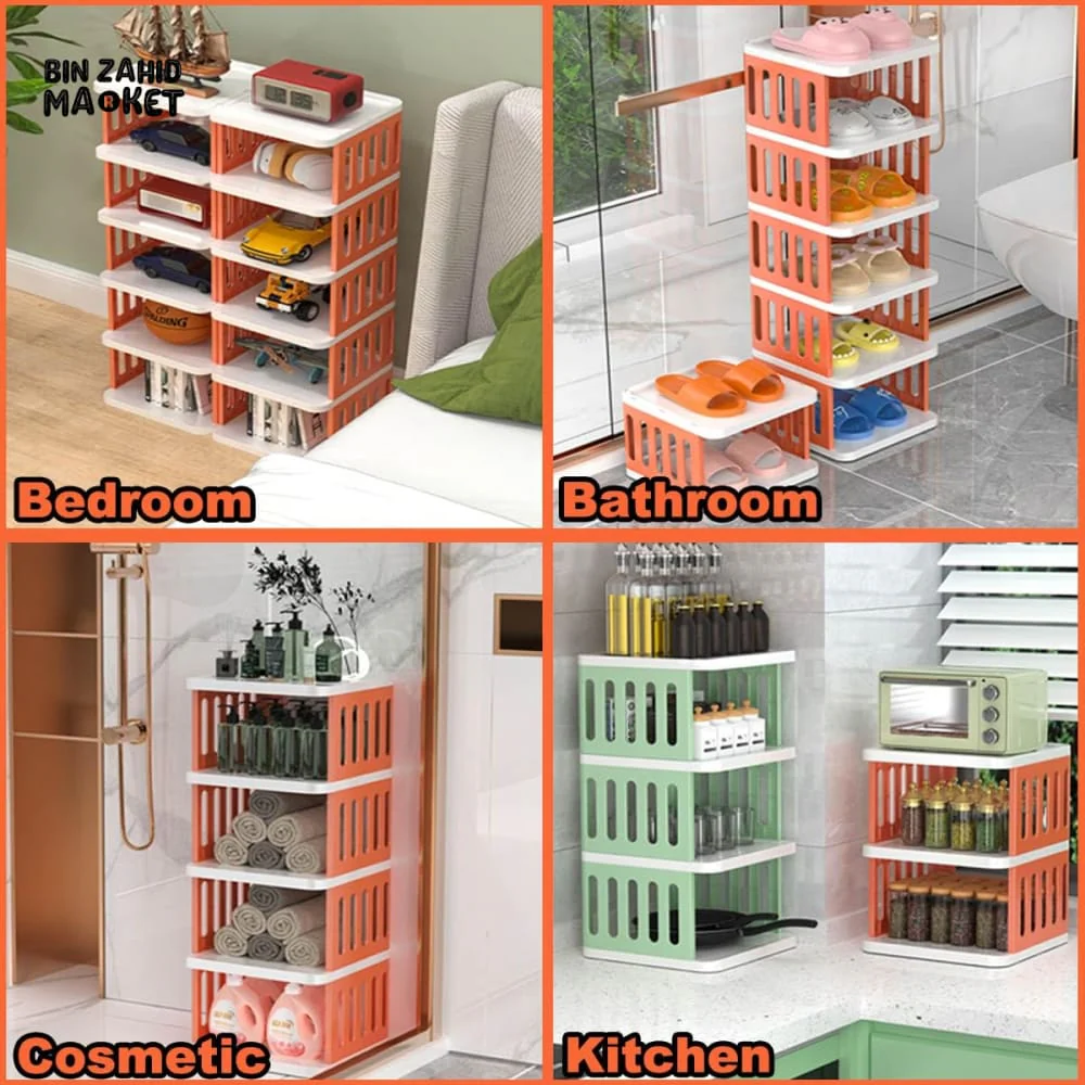 LUXURMOVE STACKABLE 5-TIER SHOE RACK STAND - Image 3