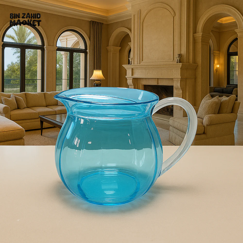 LUXURWARE ACRYLIC JUG – ELEGANT WATER & JUICE PITCHER WITH HANDLE FOR SERVING - SKY BLUE BH0158AC0082