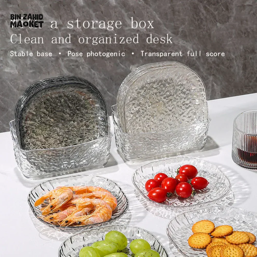 LUXURY 8 PIECE PLATE SET DISH SMALL FRUIT & SNACK PLATE - Image 3