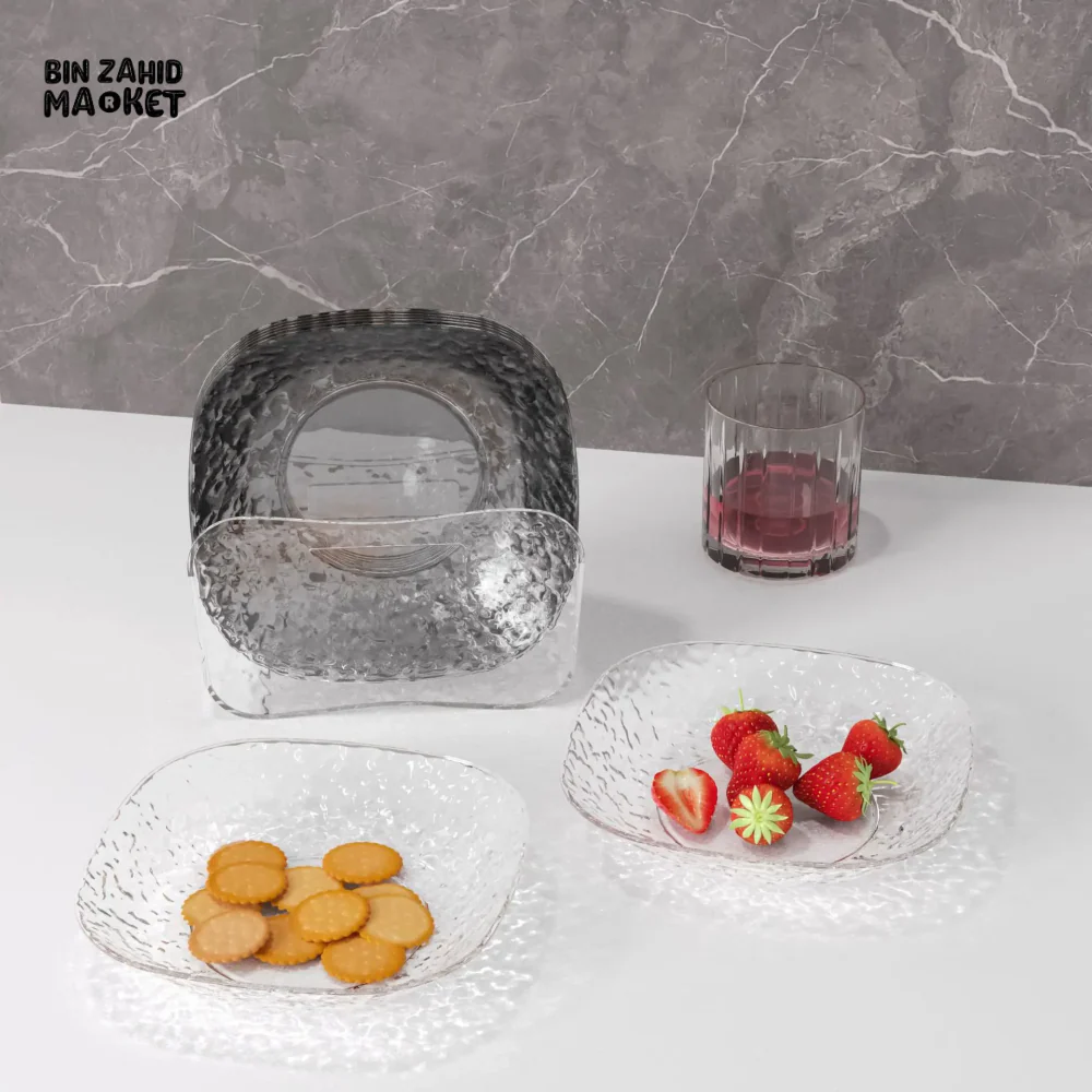 LUXURY 8 PIECE PLATE SET DISH SMALL FRUIT & SNACK PLATE - Image 5