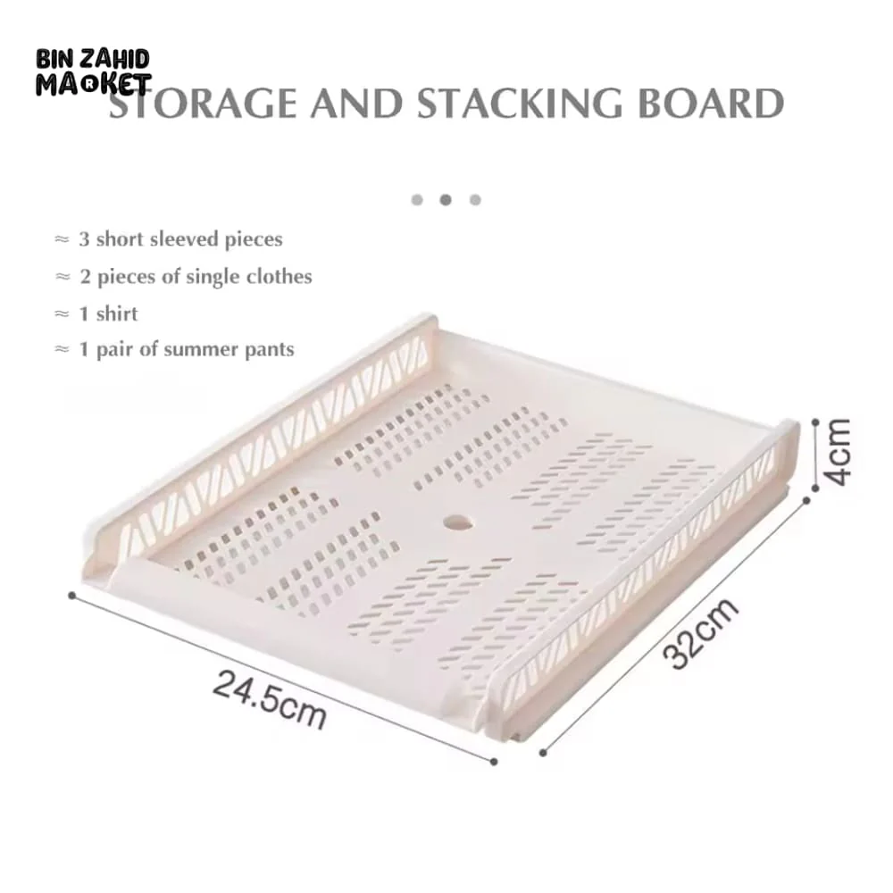 LUXURMOVE STACKABLE WARDROBE CLOTHING ORGANIZER TRAYS - Image 8