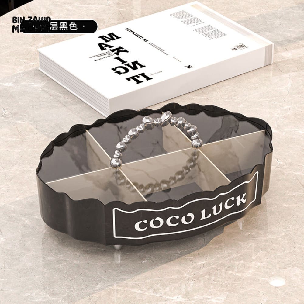 LUXURY FRUIT PLATE FOR LIVING ROOM – HOME TEA TABLE FRUIT TRAY CANDY BOX SNACK & NUT STORAGE BOX WITH CREATIVE DIVIDED DESIGN - Image 2