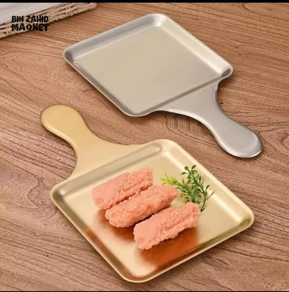 LUXURY GOLD SERVING TRAY WITH HANDLE – PREMIUM KITCHEN & DINING TRAY - Image 2