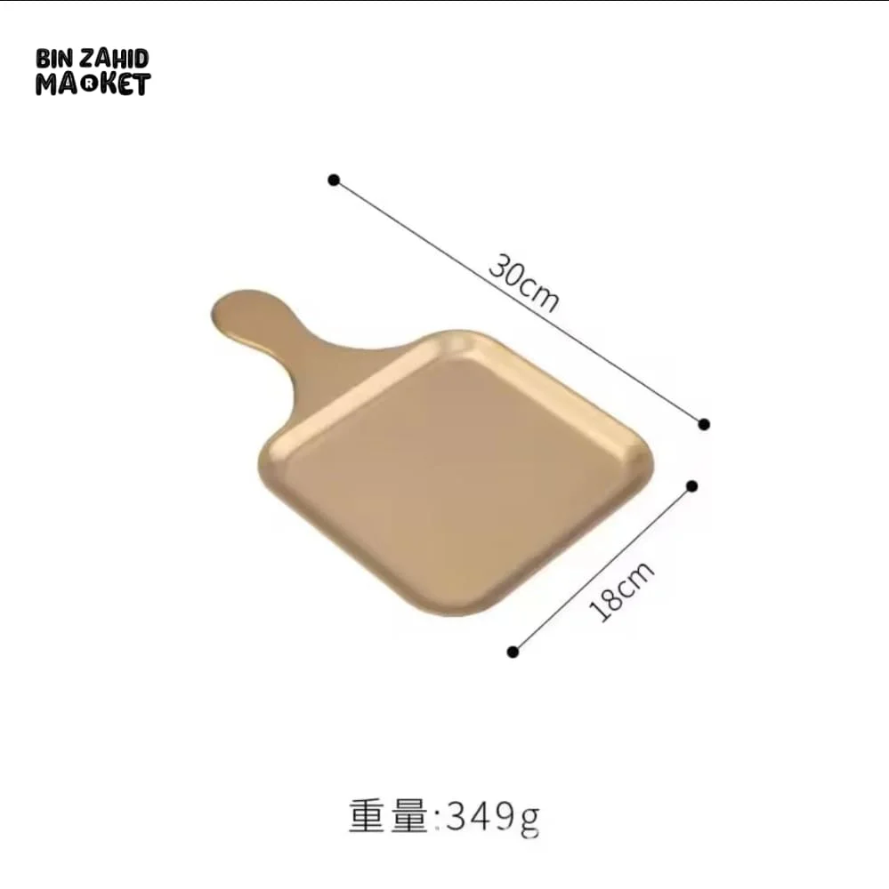 LUXURY GOLD SERVING TRAY WITH HANDLE – PREMIUM KITCHEN & DINING TRAY - Image 5