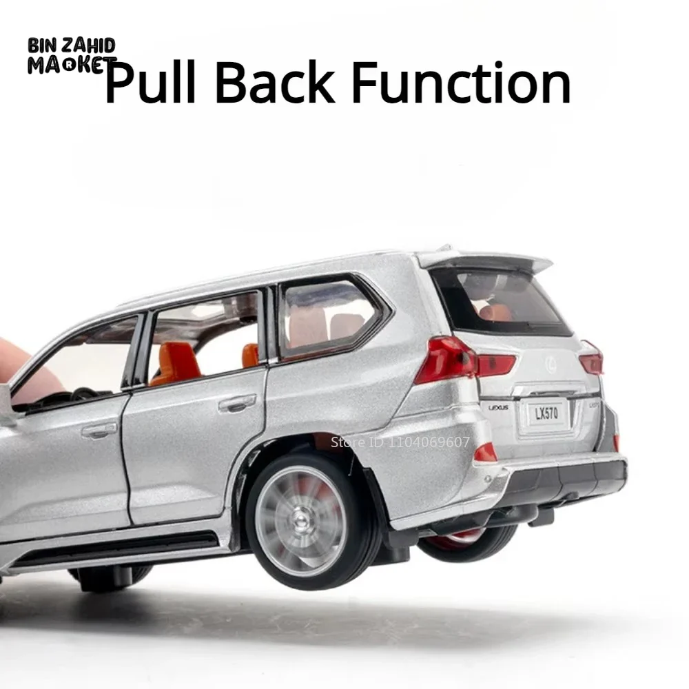 LUXURY LEXUS LX570 DIECAST SUV METAL MODEL CAR WITH LIGHT & SOUND COLLECTOR'S EDITION TOY - Image 14