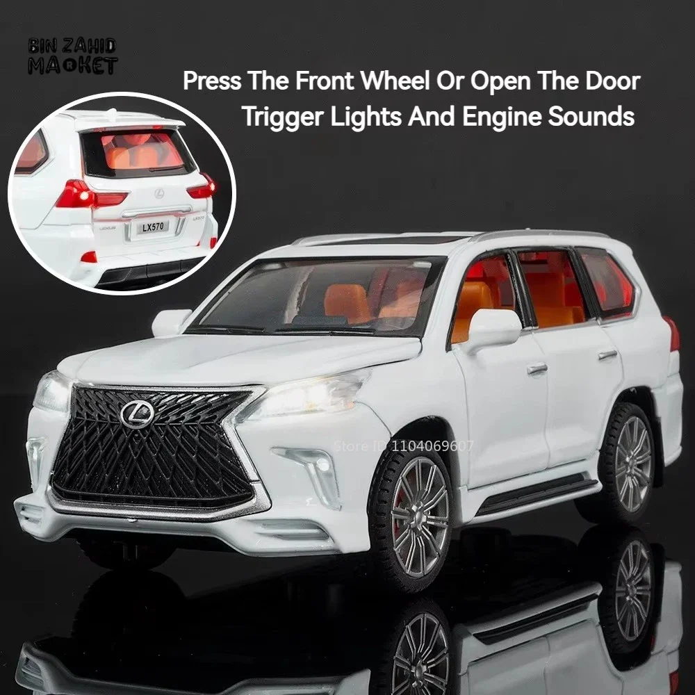 LUXURY LEXUS LX570 DIECAST SUV METAL MODEL CAR WITH LIGHT & SOUND COLLECTOR'S EDITION TOY - Image 15