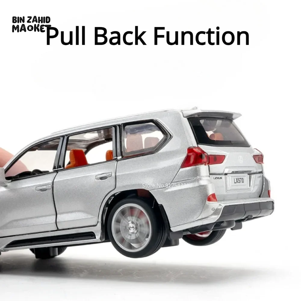 LUXURY LEXUS LX570 DIECAST SUV METAL MODEL CAR WITH LIGHT & SOUND COLLECTOR'S EDITION TOY - Image 19