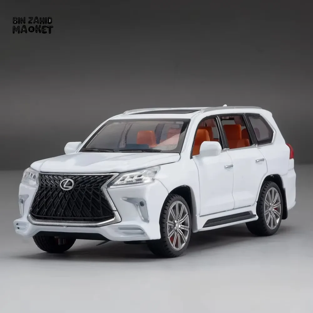 LUXURY LEXUS LX570 DIECAST SUV METAL MODEL CAR WITH LIGHT & SOUND COLLECTOR'S EDITION TOY - Image 2
