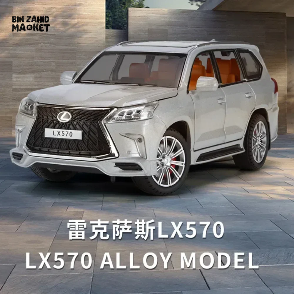 LUXURY LEXUS LX570 DIECAST SUV METAL MODEL CAR WITH LIGHT & SOUND COLLECTOR'S EDITION TOY - Image 6