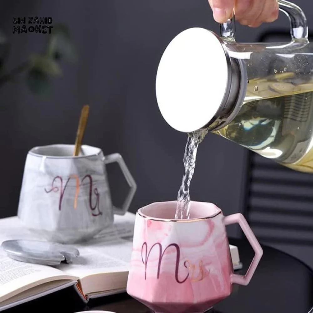 LUXURY MARBLE PATTERN MR & MRS COFFEE MUG SET – A PERFECT GIFT FOR COUPLES - Image 4