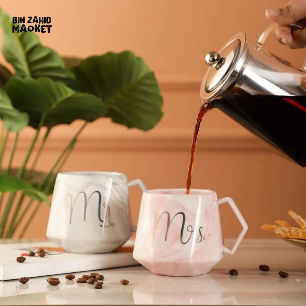 LUXURY MARBLE PATTERN MR & MRS COFFEE MUG SET – A PERFECT GIFT FOR COUPLES - Image 5