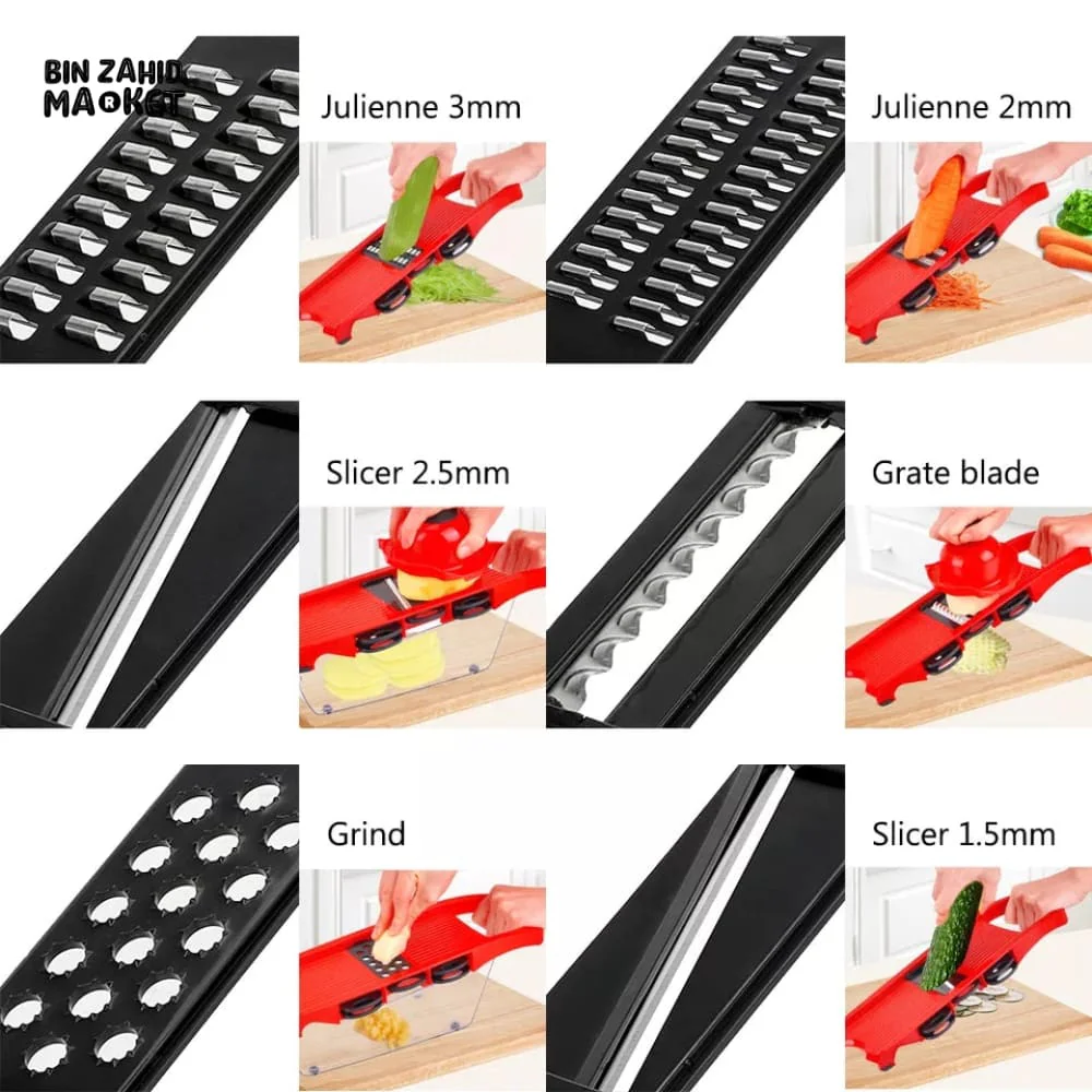 MANDOLINE 6IN1 VEGETABLE GRATER - Image 5