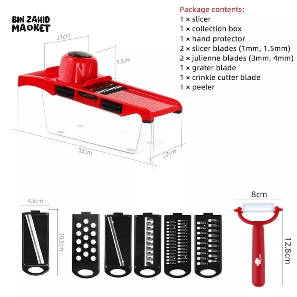 MANDOLINE 6IN1 VEGETABLE GRATER - Image 6