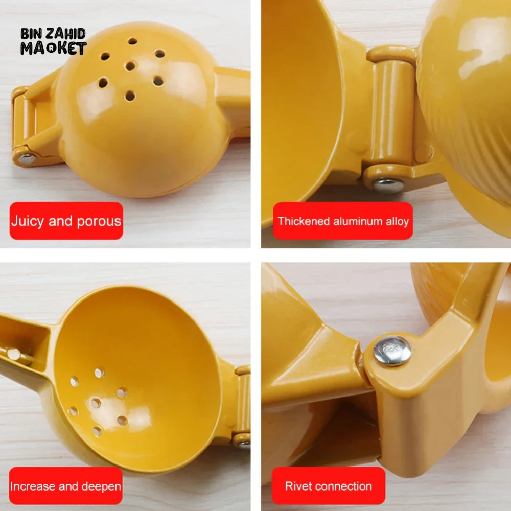 MANUAL LEMON SQUEEZER – ALUMINUM ALLOY HAND PRESS JUICER FOR CITRUS & ORANGE - Image 5