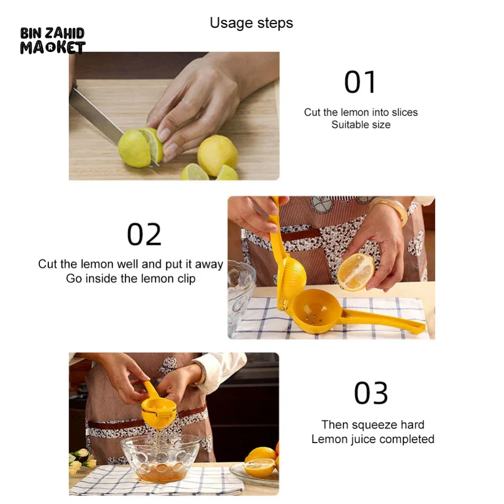 MANUAL LEMON SQUEEZER – ALUMINUM ALLOY HAND PRESS JUICER FOR CITRUS & ORANGE - Image 9