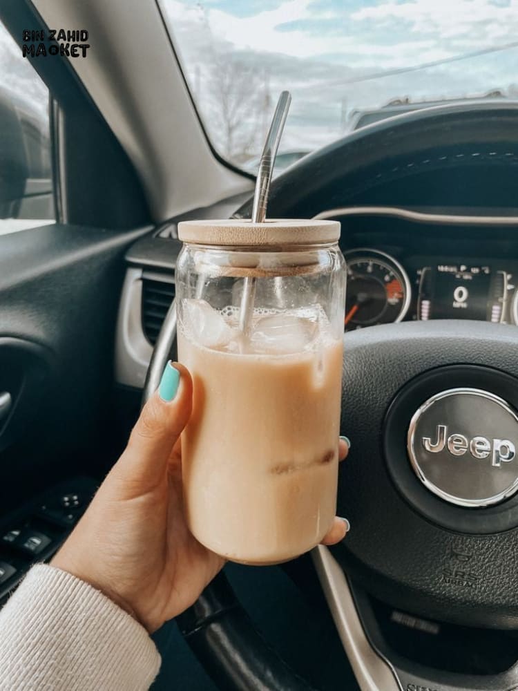 MASON JAR WITH CLEAR STRAW - Image 3