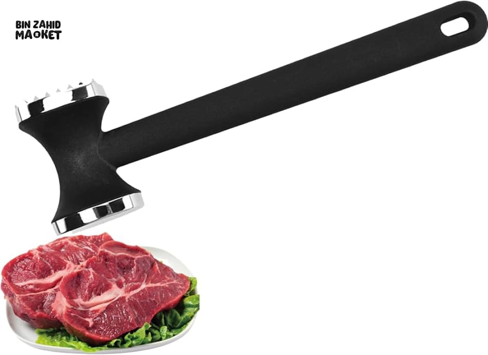 MEAT TENDERIZER HAMMER DOUBLE-SIDED COMFORT GRIP MALLET HEAVY DUTY FOR STEAK & CHICKEN - Image 5