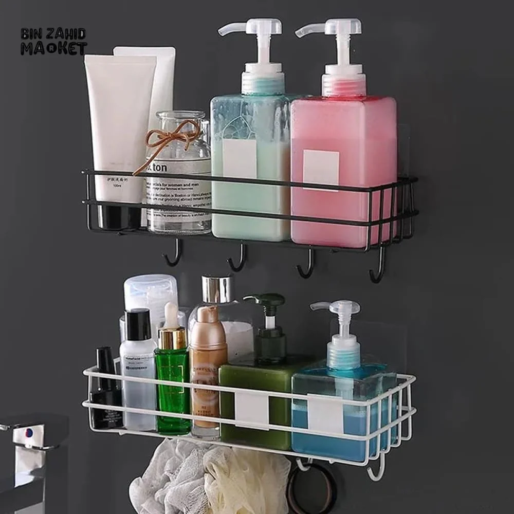 METAL SHELF WITH HOOKS - Image 2