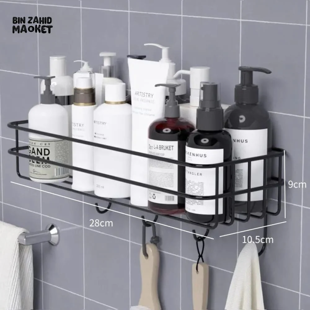 METAL SHELF WITH HOOKS - Image 3