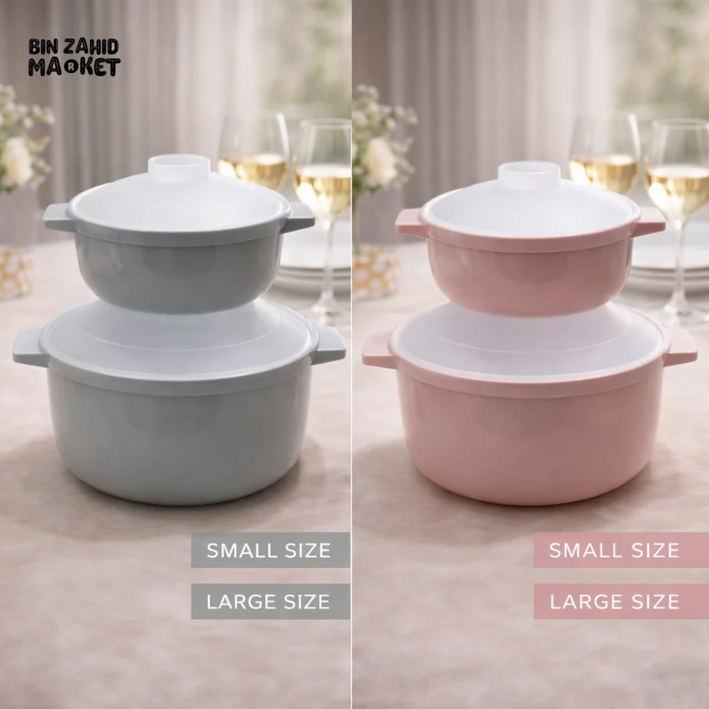 MICROWAVE  PLASTIC COOKING POT WITH LID 2 PIECES SET – HEAT-RESISTANT SOUP & NOODLE BOWL FOR QUICK MEALS - Image 8