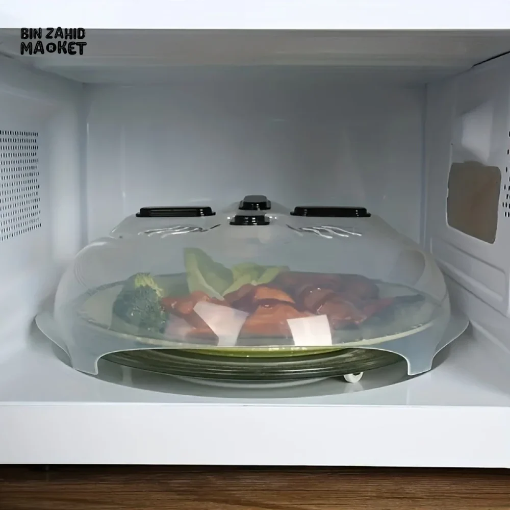MICROWAVE COVER SPLASH-PROOF SPILL-PROOF MAGNETIC REFRIGERATOR PLASTIC HEATING COVER - Image 3
