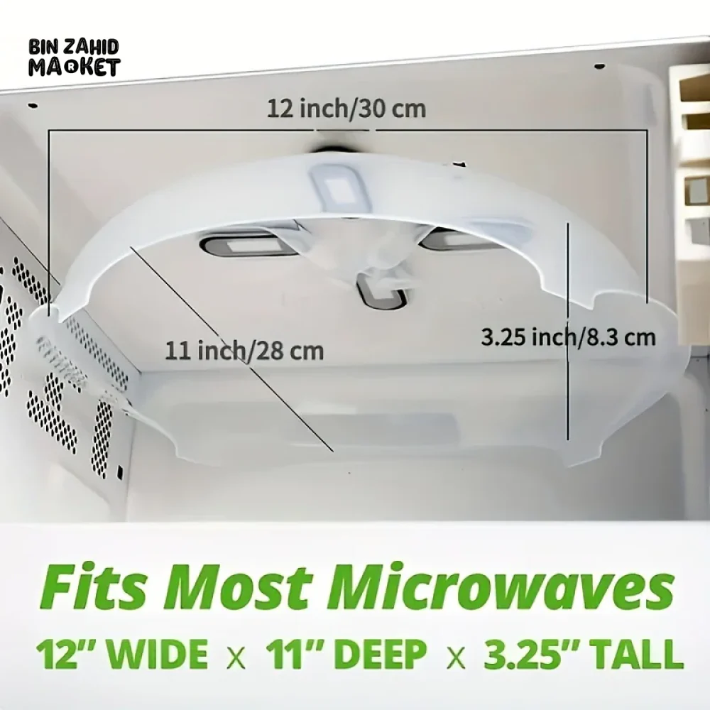 MICROWAVE COVER SPLASH-PROOF SPILL-PROOF MAGNETIC REFRIGERATOR PLASTIC HEATING COVER - Image 4
