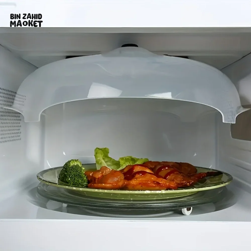MICROWAVE COVER SPLASH-PROOF SPILL-PROOF MAGNETIC REFRIGERATOR PLASTIC HEATING COVER - Image 5