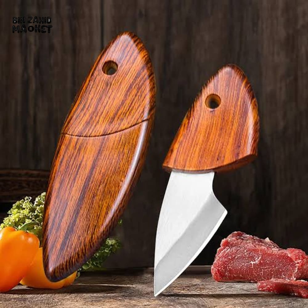MINI CHEF KNIFE WITH ERGONOMIC WOODEN GRIP - Image 2