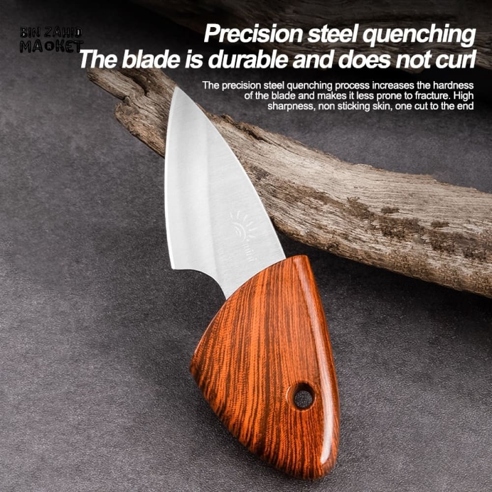 MINI CHEF KNIFE WITH ERGONOMIC WOODEN GRIP - Image 3