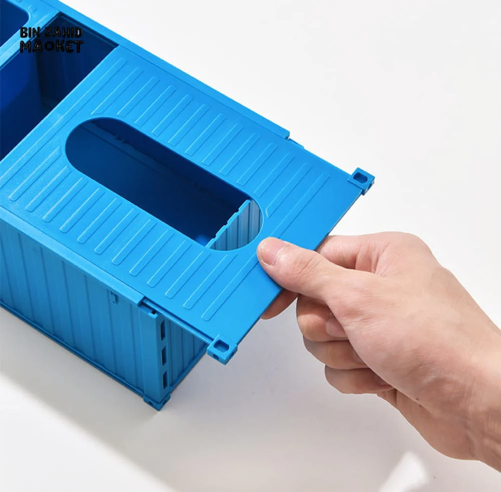 MINI CONTAINER TISSUE HOLDER – INDUSTRIAL DESK & LIVING ROOM DECOR - Image 7
