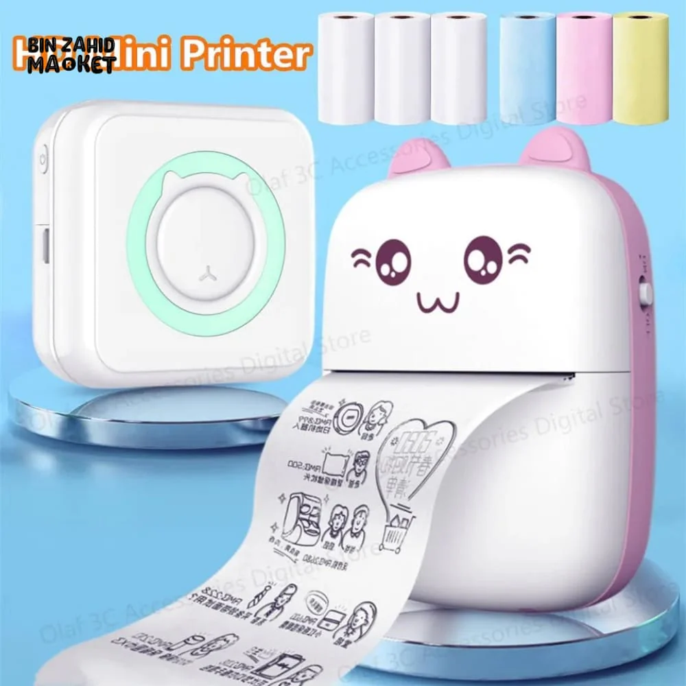 MINI KITTY USB RECHARGEABLE INKLESS PRINTER - Image 2