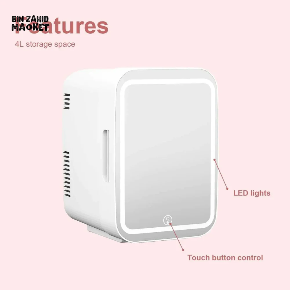 MINI MAKEUP FRIDGE AC/DC BEAUTY SKINCARE COOLER & WARMER HOME MINI REFRIGERATOR & CAR USE - Image 4