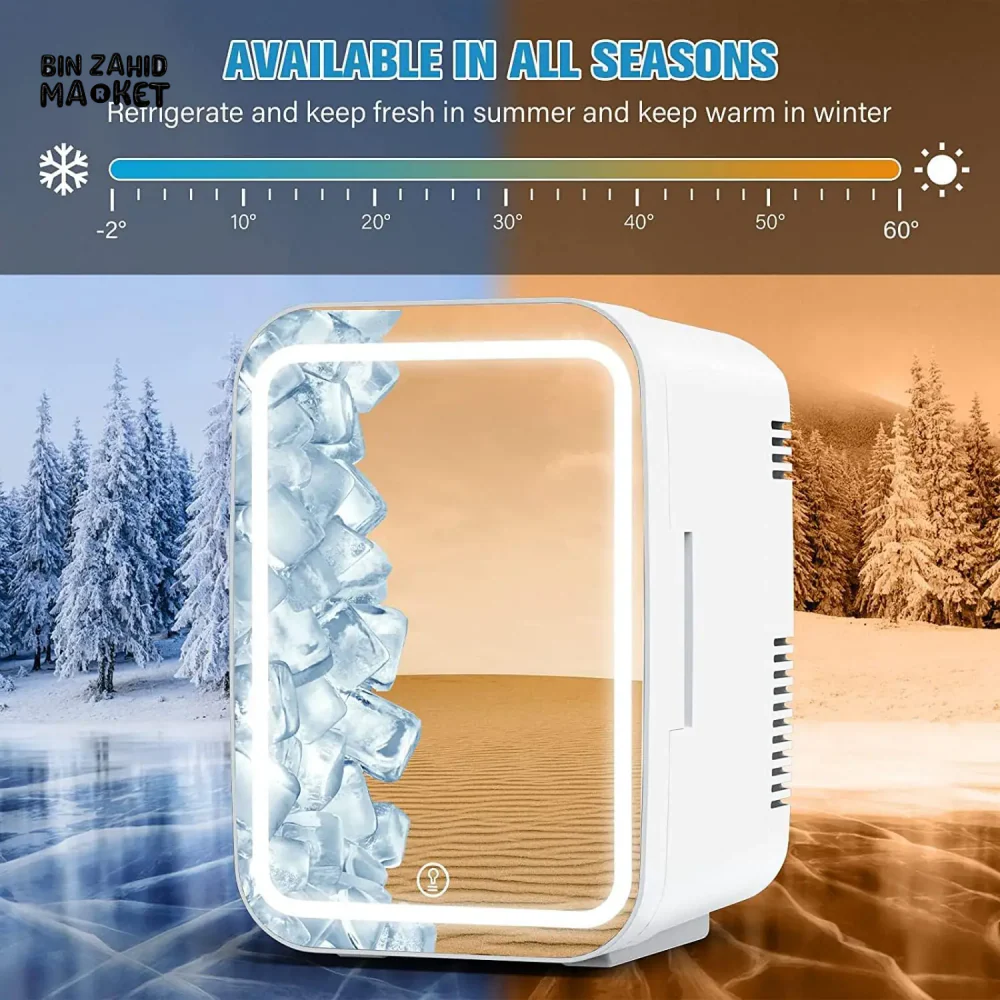 MINI MAKEUP FRIDGE AC/DC BEAUTY SKINCARE COOLER & WARMER HOME MINI REFRIGERATOR & CAR USE - Image 5