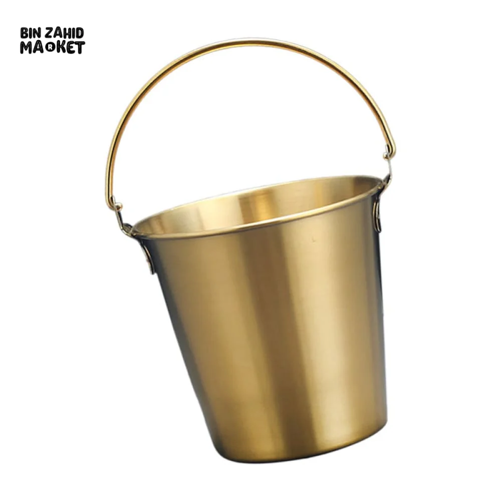 MINI STAINLESS STEEL ICE BUCKET – DRINKS FRIES & SNACK SERVING HOLDER - Image 3