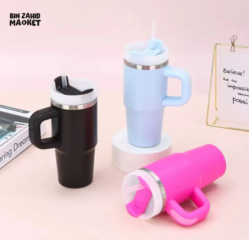 MINI TUMBLER 20OZ 420ML COMPACT & PORTABLE DRINKWARE - DARK PINK - Image 7