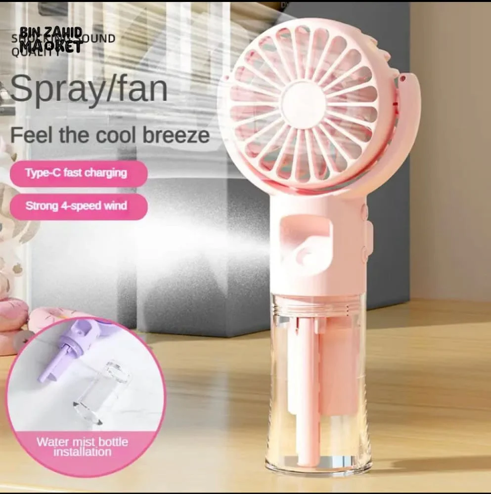MINI WATER MIST SPRAY KIDS USB FAN - Image 2